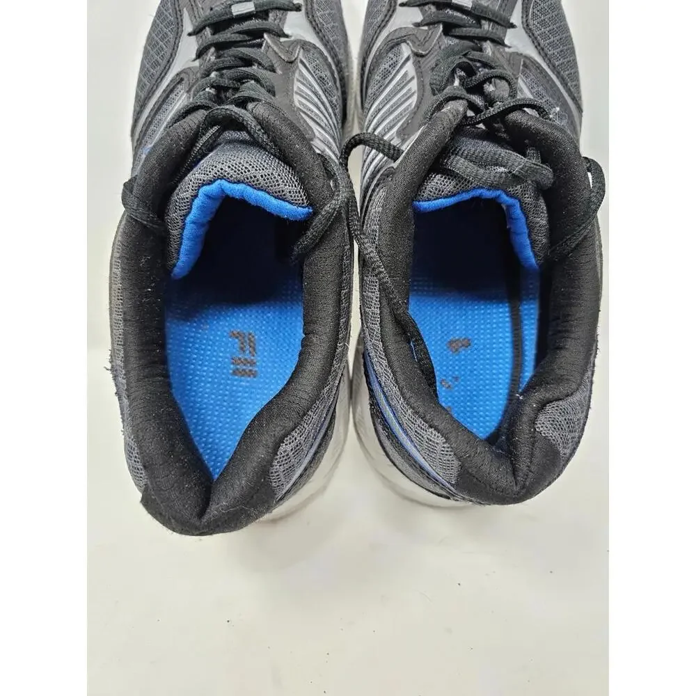 Retro Fila Interstellar 2 Men's‎ Performance Running Shoes Grey Black Blue Sz 10